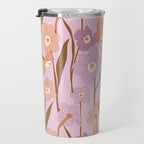 Purple Daffodil Pattern Travel Mug Gallery Image 3