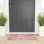 Purple Daffodil Pattern Welcome Mat Gallery Image 3
