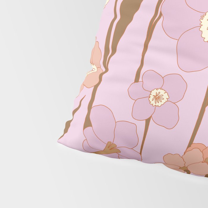 Purple Daffodil Pattern Pillow Sham Gallery Image 4