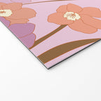 Purple Daffodil Pattern Welcome Mat Gallery Image 2