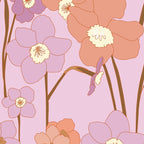 Purple Daffodil Pattern Coffee Mug Gallery Image 2