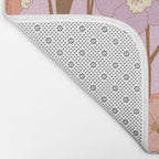 Purple Daffodil Pattern Bath Mat Gallery Image 2