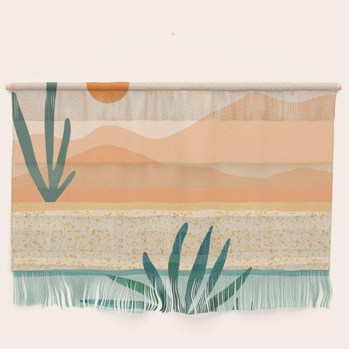 Southwest Poolside Desert Landscape Series Wall Hanging Gallery Image 1
