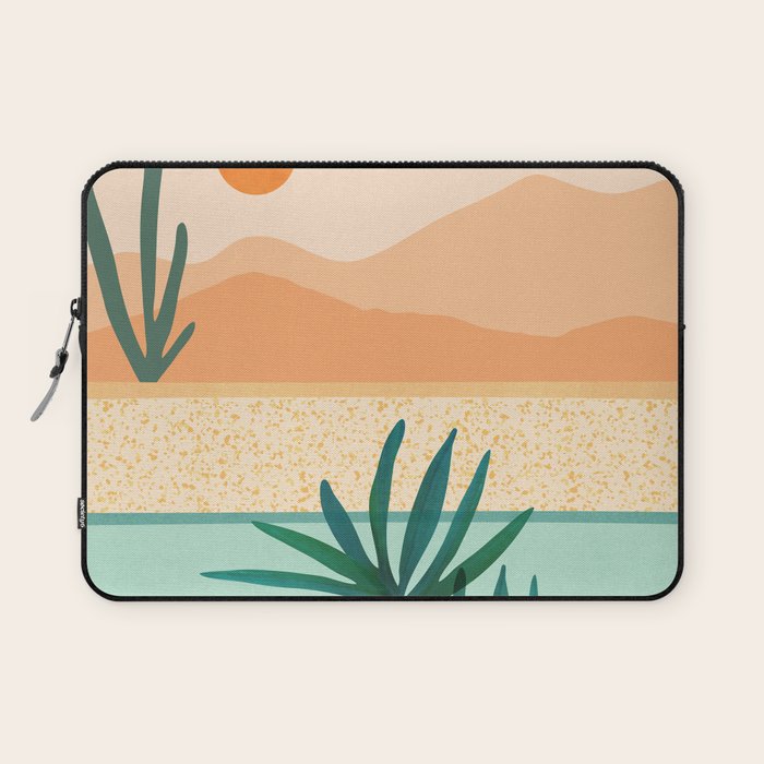 Southwest Poolside Desert Landscape Series Laptop Sleeve Gallery Image 1