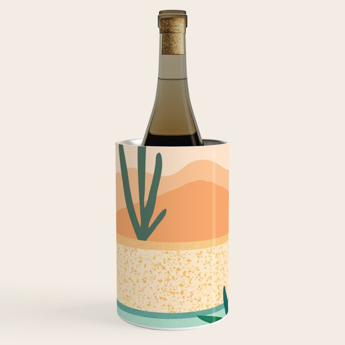 Southwest Poolside Desert Landscape Series Wine Chiller Gallery Image 2