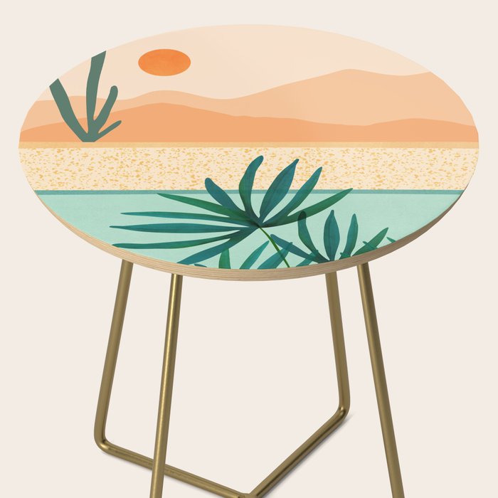 Southwest Poolside Desert Landscape Series Side Table Gallery Image 2