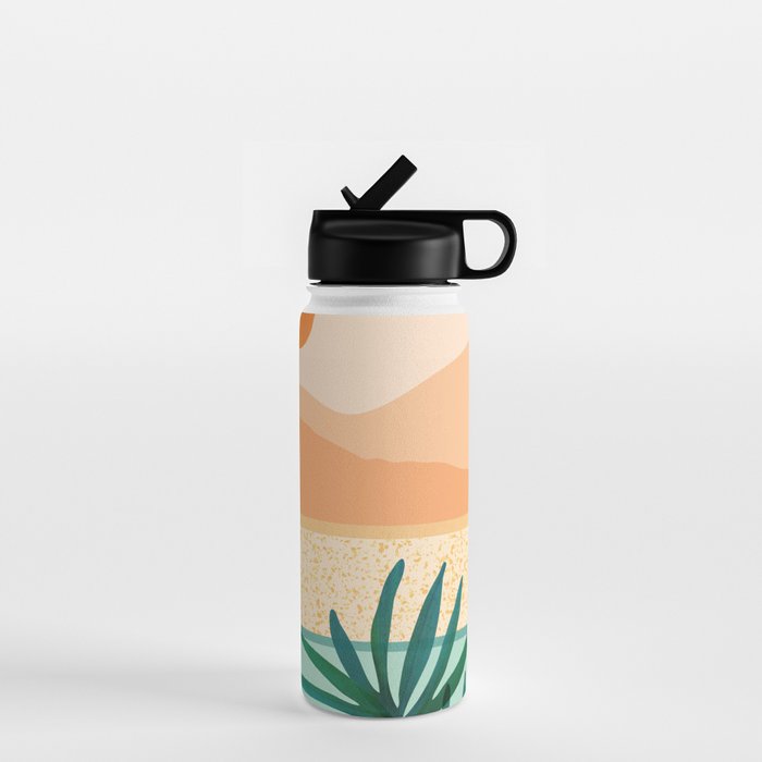 Southwest Poolside Desert Landscape Series Water Bottle Gallery Image 1