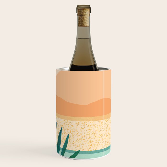 Southwest Poolside Desert Landscape Series Wine Chiller Gallery Image 3