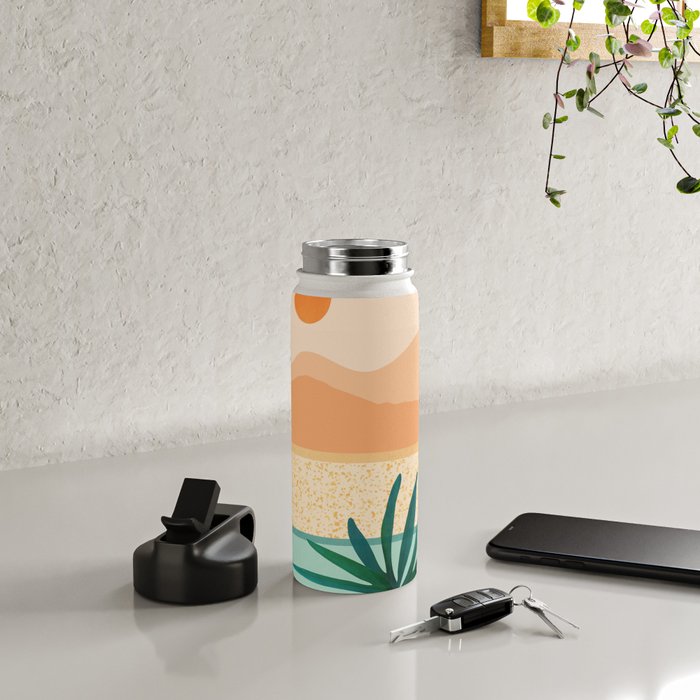 Southwest Poolside Desert Landscape Series Water Bottle Gallery Image 4