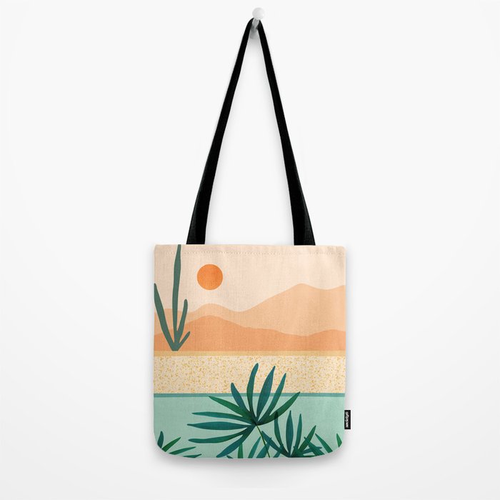Southwest Poolside Desert Landscape Series Tote Bag Gallery Image 2
