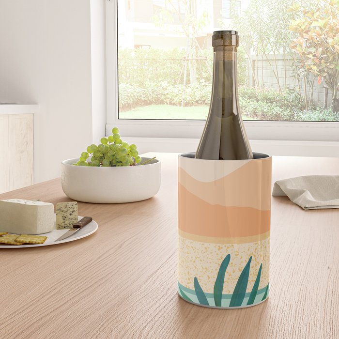 Southwest Poolside Desert Landscape Series Wine Chiller Gallery Image 4