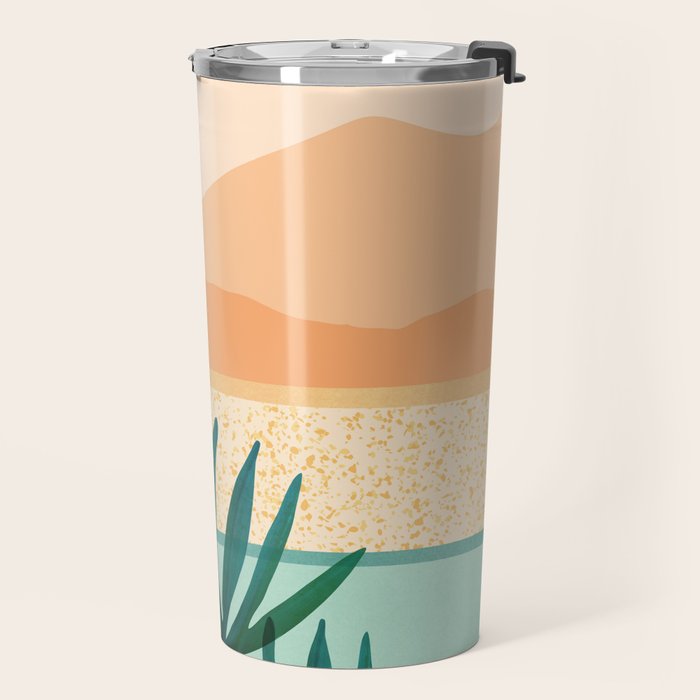 Southwest Poolside Desert Landscape Series Travel Mug Gallery Image 2