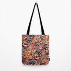 Flamingos and Floral Pattern Tote Bag Gallery Image 2