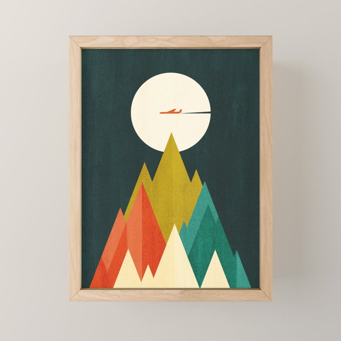 Life is a travel Mini Art Print Gallery Image 1