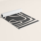 Modern Minimalist One Line Art 1 Yoga Mat Gallery Image 2