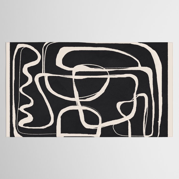 Modern Minimalist One Line Art 1 Tablecloth Gallery Image 2