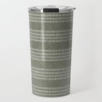 farmhouse stitch - olive Travel Mug Gallery Image 1