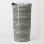 farmhouse stitch - olive Travel Mug Gallery Image 3