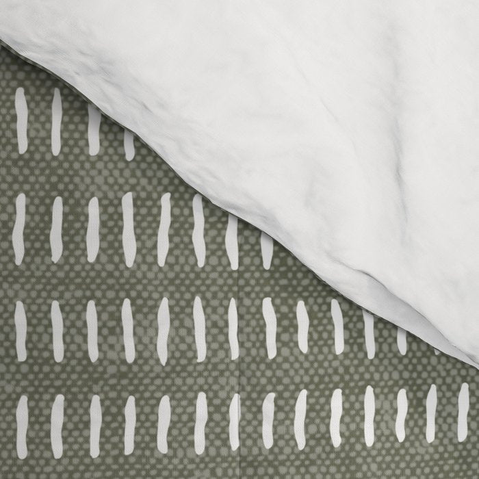 farmhouse stitch - olive Comforter Gallery Image 4