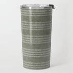 farmhouse stitch - olive Travel Mug Gallery Image 2
