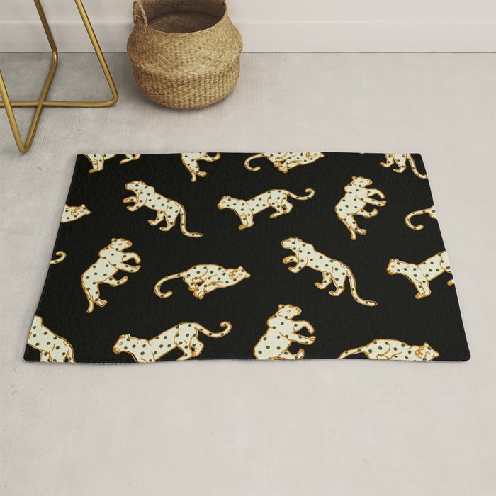Leopard at Night Rug Gallery Image 1