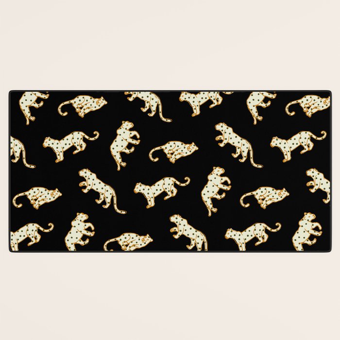 Leopard at Night Desk Mat Gallery Image 3