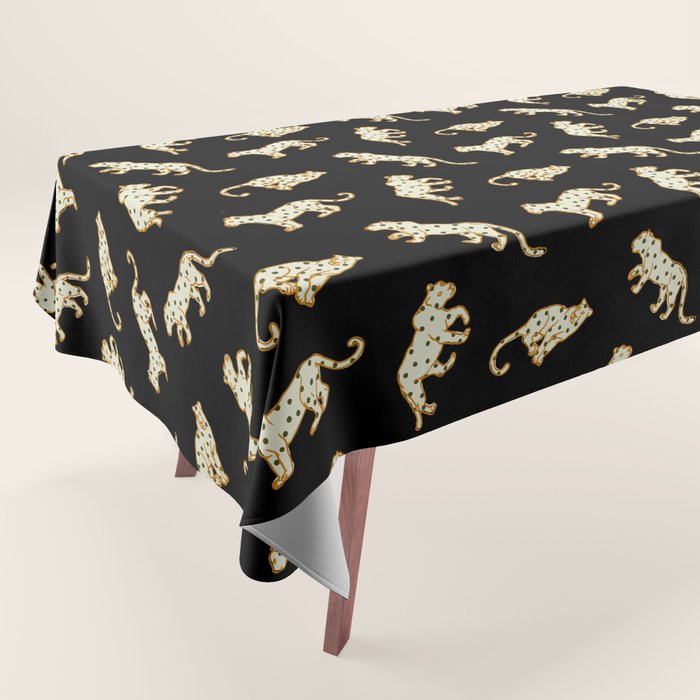 Leopard at Night Tablecloth Gallery Image 1