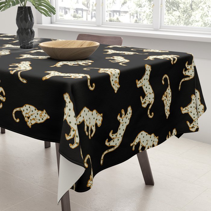 Leopard at Night Tablecloth Gallery Image 3