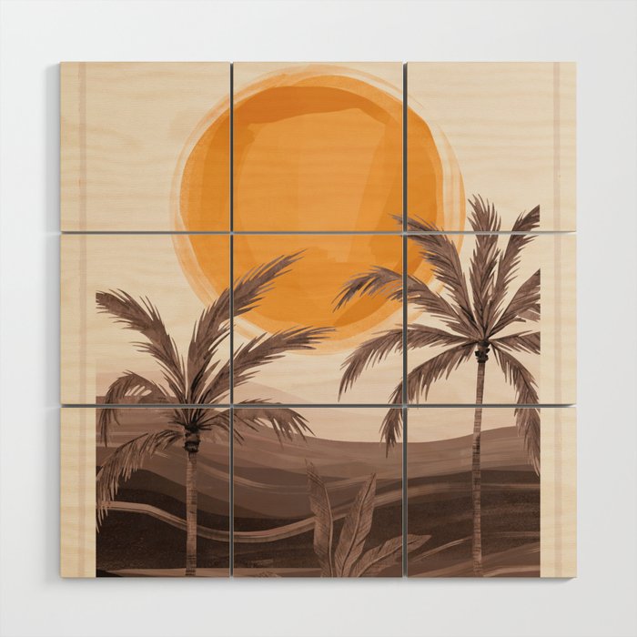 Sunset 2 Wood Wall Art Gallery Image 1