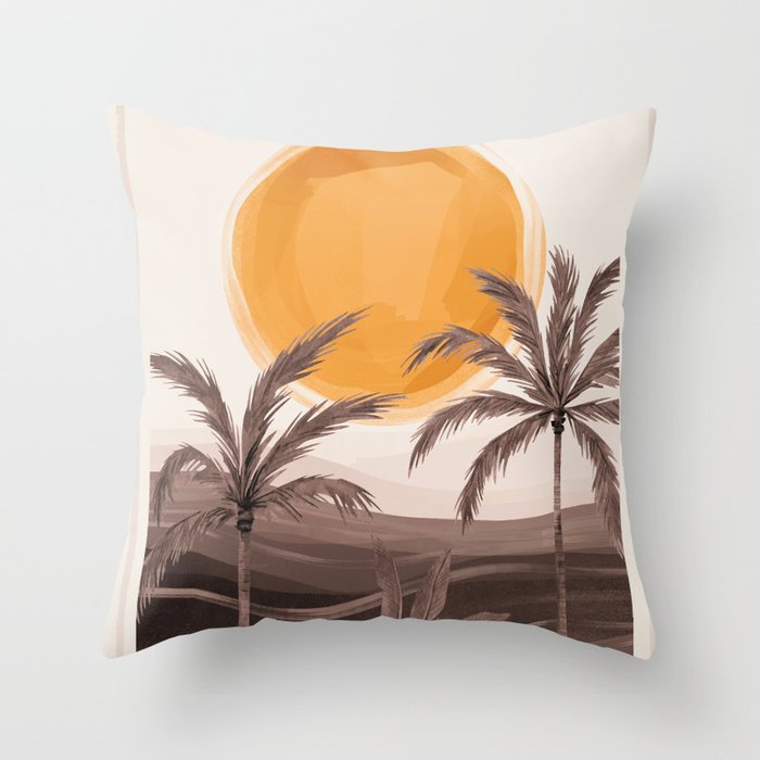 Sunset 2 Throw Pillow Gallery Image 1