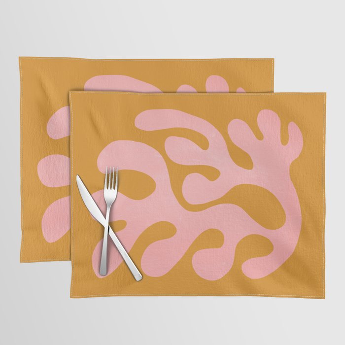 Lilac & Sundown: Matisse Paper Cutouts 03 Placemat Gallery Image 1