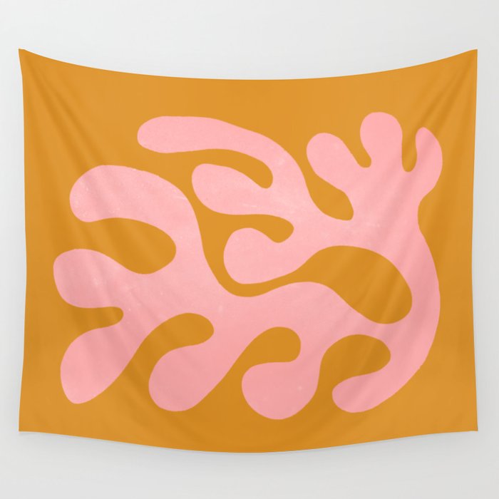 Lilac & Sundown: Matisse Paper Cutouts 03 Wall Tapestry Gallery Image 4