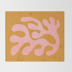 Lilac & Sundown: Matisse Paper Cutouts 03 Throw Blanket Gallery Image 2