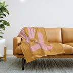 Lilac & Sundown: Matisse Paper Cutouts 03 Throw Blanket Gallery Image 1