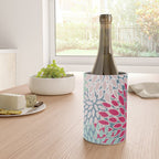Festive, Floral Prints, Bright Pink, Teal and Green Wine Chiller Gallery Image 4