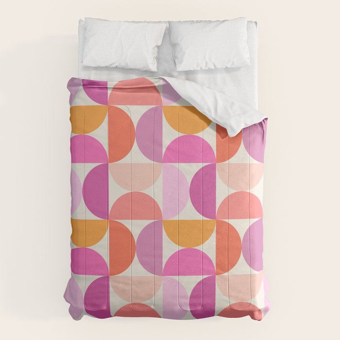 Mid Century Modern Shapes - Pink Comforter Gallery Image 6