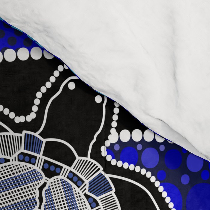 Authentic Aboriginal Art - Baby Sea Turtles Comforter Gallery Image 4