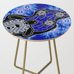 Authentic Aboriginal Art - Baby Sea Turtles Side Table Gallery Image 2