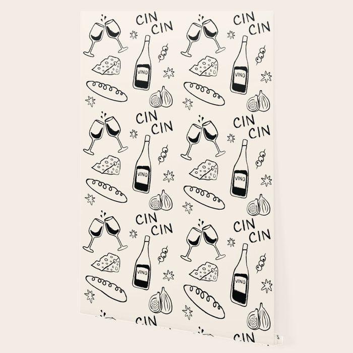 Cheers. Cheese and Wine Wallpaper Gallery Image 2