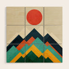 The hills are alive Wood Wall Art Gallery Image 1