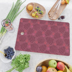 Winter & Woodsy Pine Trees in Ruby Red Cutting Board Gallery Image 2