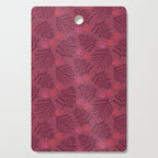Winter & Woodsy Pine Trees in Ruby Red Cutting Board Gallery Image 1