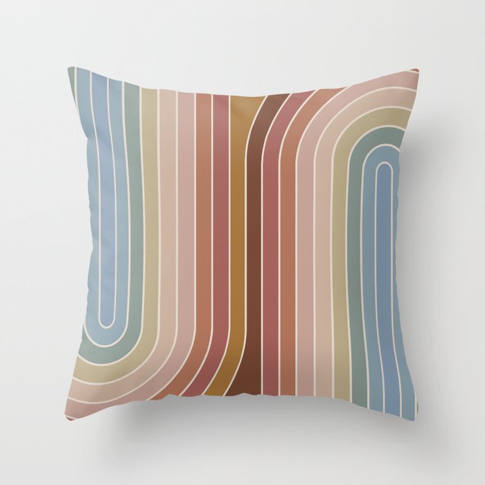 Gradient Curvature IX Throw Pillow Gallery Image 6