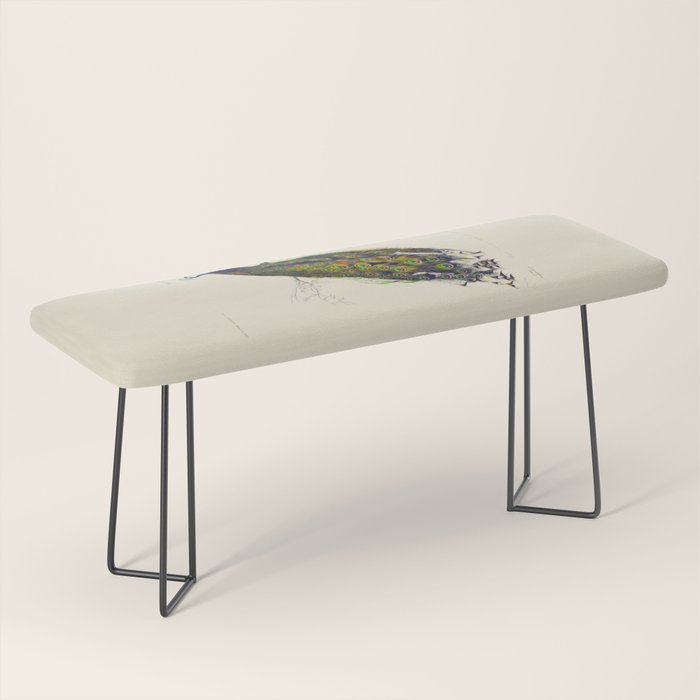 Vintage Peacock Bench Gallery Image 1
