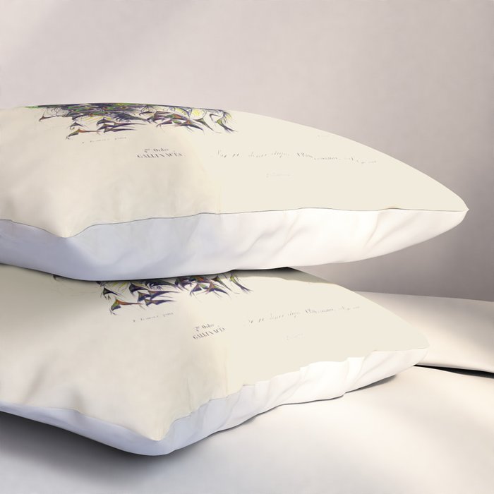 Vintage Peacock Pillow Sham Gallery Image 3
