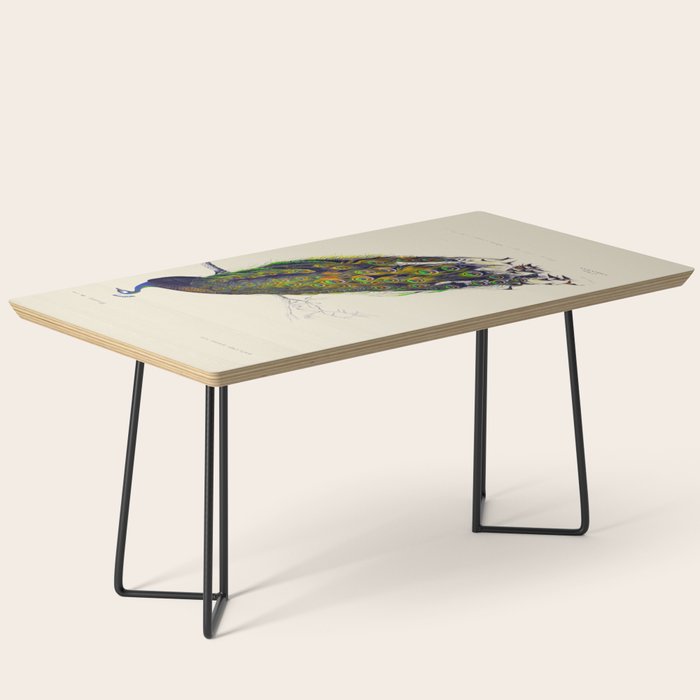 Vintage Peacock Coffee Table Gallery Image 1