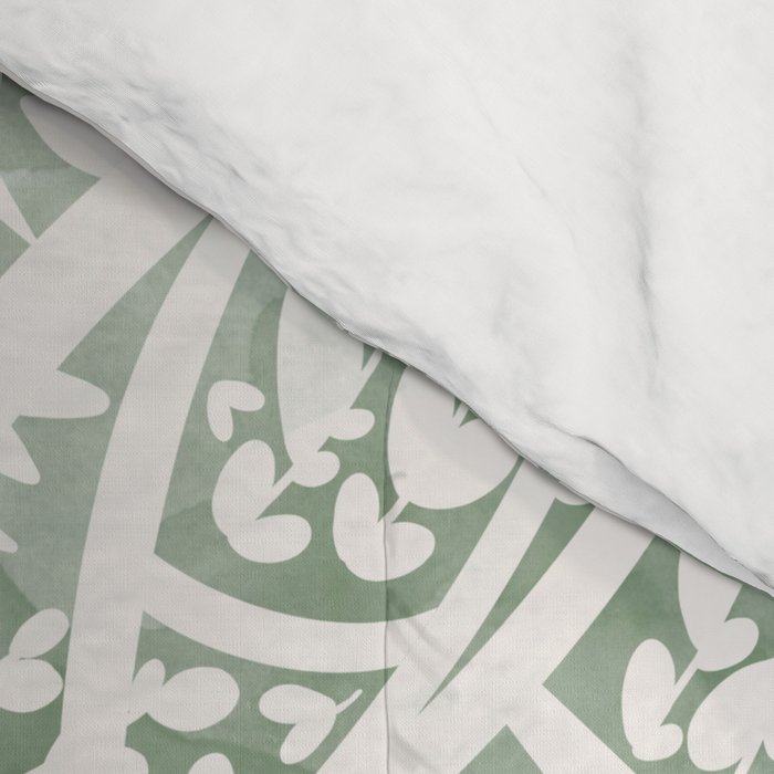 Green Nature Fantasy Tiles B Comforter Gallery Image 4