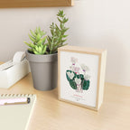 Cyclamen Flowers in Japandi style Mini Art Print Gallery Image 2