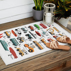 Colourful transportation alphabet Outdoor Rug Gallery Image 2