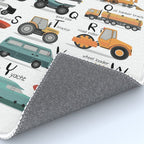 Colourful transportation alphabet Rug Gallery Image 4